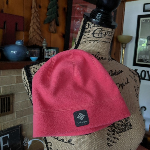 Columbia Accessories - Columbia sportswear pink beanie fleece hat